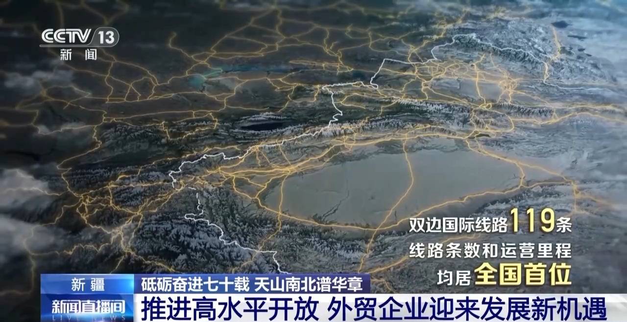 砥礪奮進(jìn)七十載 天山南北譜華章丨邊陲小城→國(guó)際樞紐 這里的貿(mào)易“朋友圈”越來(lái)越大